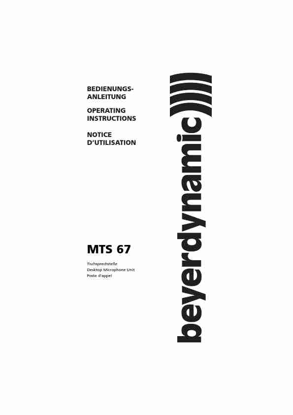 Beyerdynamic Microphone MTS 67-page_pdf